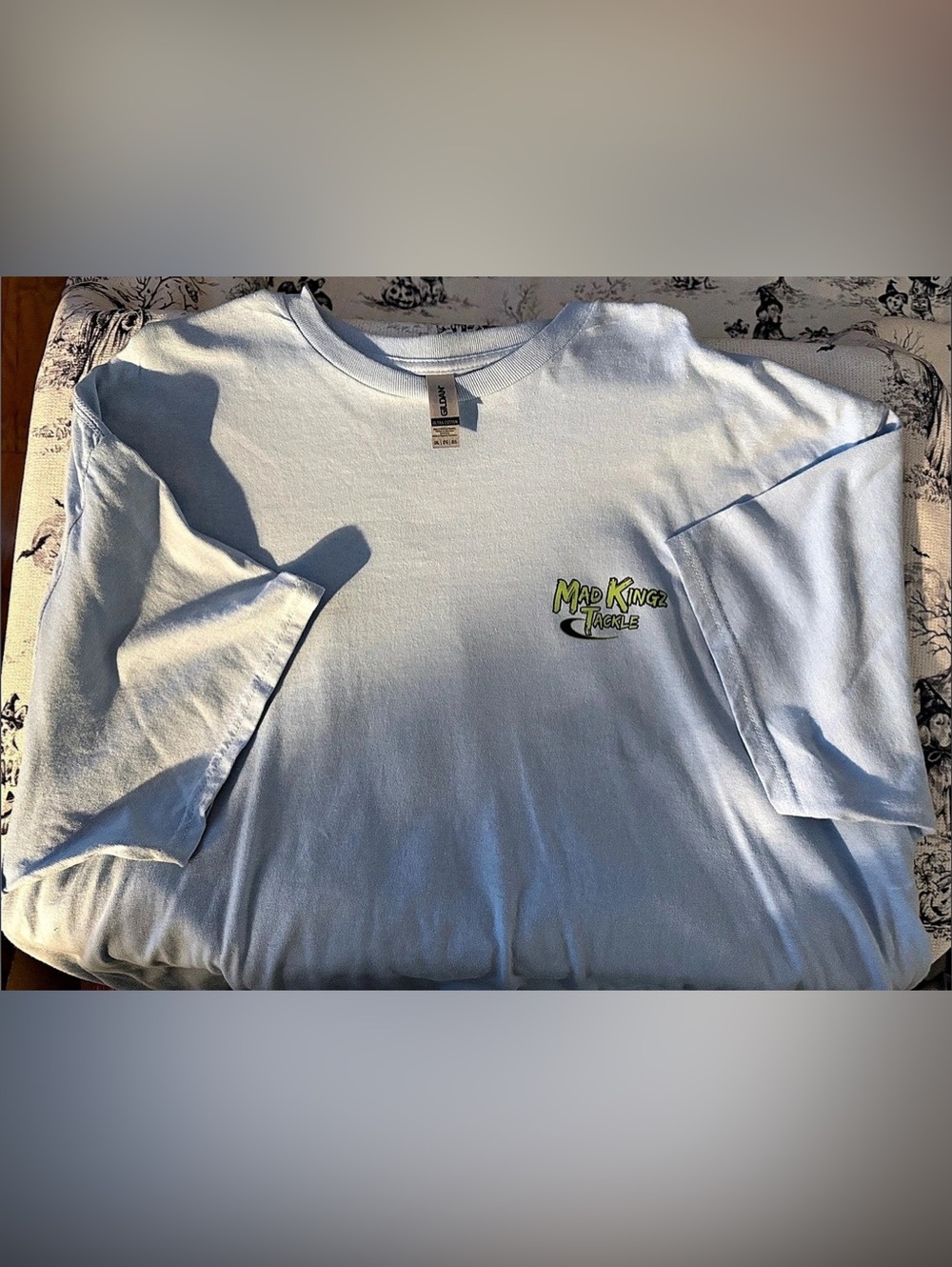 Mad Kingz Tackle (Oak Island, NC) Ultra Cotton Graphic Tee Blue 2XL NWOT